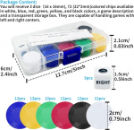 Right Left Center kauliukų žaidimo rinkinys, kiekvienoje dėžutėje yra 3 kauliukai, 72 spalvoti žetonai, lrc kauliukų žaidimo stalo žaidimų priedai &scaron;eimos vakarams, susitikimams su draugais, kelionėms, stovyklavimui lauke