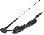 Automobilio Fm antena su magnetiniu pagrindu ir 3m kabeliu