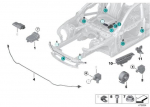 BMW G32 G11 G12 X3 X4 Smūgio Slėpiklis Vir&scaron;utinis Originalus 51118061181