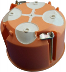 Monitorius Unbekannt dėžutė tu&scaron;čiavidurėms sienoms su membrana, 61 mm gylio (10 vnt.), oranžinė, 053059