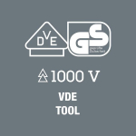 Wera 05004782001 3 x 150 mm "168i Vde" izoliuotas atsuktuvas - sidabrinis