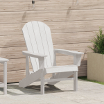 Adirondack kėdė balta 74x82x91 cm HDPE
