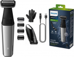Philips Bodygroom Series 5000, vandeniui atsparus trimeris intymioms vietoms ir kūnui, &scaron;varus ir patogus skutimas, pilnas kūno priežiūros rinkinys, įskaitant nugarą, 60 minučių veikimo trukmė, modelis Bg5021/16