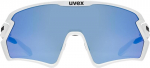 Uvex Unisex Sportstyle 231 2.0 sportiniai akiniai (1 pakuotė) - balti matiniai/mėlyni
