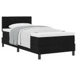 Box Spring lova su čiužiniu Juoda 90x190 cm Audinys