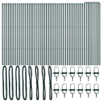 vidaXL Tvorelės stulpas 52 pcs Žalia 3,2 x 3,2 x 150 cm