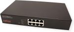 Roline Poe Fast Ethernet komutatorius, 8 prievadai, (8x Poe), 19 colių montavimas
