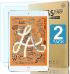 2 vnt. &ndash; patobulintas 9h grūdintas stiklas ir anti-blue light (2 in 1) ekrano apsauga, skirta ipad mini 5th/4th generation, grūdinto stiklo ekrano apsauga su 9h kietumu, be burbuliukų, atspari įbrėžimams