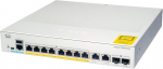 Cisco Systems Catalyst 1000-8t-2g-l tinklo jungiklis, 8 gigabitų ethernet (gbe) prievadai, 2x 1g-sfp/rj-45 kombinuoti prievadai, be ventiliatoriaus, pratęsta ribota garantija visam naudojimo laikui (c1000-8t-2g-l) pilka
