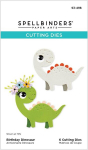 Spellbinders Monster Birthday Collection Dinosaur Metalinės Pjovimo Formelės One