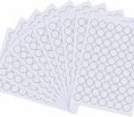 25 mm 10 lapų spausdinami apvalūs lipdukai A4 balti apskritimo lipdukai matiniai kainų lipdukai lipnūs lipdukai, spausdinami lazeriniais arba ra&scaron;aliniais spausdintuvais, 70 vnt. lape
