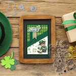Globleland Skaidrus antspaudas su elfo motyvu Patricko dienos i&scaron;kirtimo &scaron;tampams, pagamintiems i&scaron; metalo, keturlapio dobilo Pet tu&scaron;čiaviduriai trafaretų &scaron;ablonai amatų kortelėms, scrapbooking'ui, "pasidaryk pats" įspaudimui