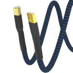 Monosaudio Hi-end Usb A į B kabelis, 1.5 m, 4n Ofc gryno vario 24k paauksuotas Hifi audio Usb kabelis greitam duomenų perdavimui Dac, spausdintuvui, stiprintuvui, kolonėlei