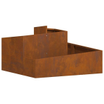 Vazonas 80x80x50 cm Oro sąlygoms atsparus plienas