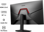 Koorui G2421v 24 colių žaidimų monitorius, 1 ms 180 Hz Ips Qhd 2560 x 1440 Pc ekranas, Hdr400 Adaptive Sync Hdmi2.0/dp1.4 Vesa 75 x 75 mm