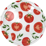 Tomato-patterned &Oslash;66/4 lids - 10 pcs