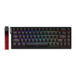 Laidinė žaidimų klaviatūra FGG Madlions MAD68 HE RGB, Anglų (US), juoda, magnetinė, FGG Madlions MAD68 HE RGB - US Layout - Magnetic Amber Pro Switches - Black (Juoda) Magnetinė Žaidimų Klaviatūra