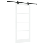 vidaXL Slankios durys ORKDAL Balta ir juoda 93 x 211 cm