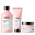 Loreal Vitamino Color Shampoo 300Ml + Loreal Vitamino Color Conditioner 200Ml + Loreal Vitamino Color Mask 250Ml New