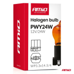 Halogeninė lemputė PWY24W 12V WP3.3x14.5-3 ora