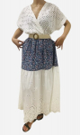 Suknelė moterims, Made in Italy, gėlėta balta, L/XL