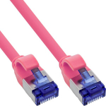InLine&reg; Patchkabel Slim, Cat.6A, S/FTP, TPE (LSZH) flexibel, PoE, magenta, 5m