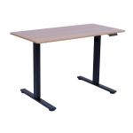 Auk&scaron;čio reguliuojamas ra&scaron;omasis stalas Home4you ERGO FIT 1 variklis 120x68 cm juodas/ąžuolas