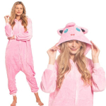 Moteri&scaron;ka Vientisa Pižama Kigurumi Onesie Jiggly Puff Pokemon Rožinė 145-155 Cm S