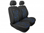 ELEGANCE 1+1 (2 vietų) automobilio sėdynių užvalkalai - MĖLYNI AutoDekor Peugeot, Dacia