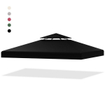 Costway Paviljono stogo pakeitimas, 3 x 3 m paviljonui, juodas