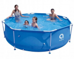 Sodo baseinas su stovu 300x76cm Kietas su siurbliu ir filtru Avenli