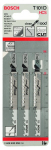 Bosch T101d pjūklas medienai, 3 vnt.