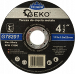Geko pjovimo diskas metalui 115x1mm Inox G78201