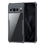 &bdquo;XUNDD&ldquo; kieto silikono (TPU) akrilinis dėklas - skaidrus / juodas (Pixel 8 Pro)