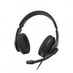 Klausos ausinės - HAMA - HS-USB300 V2 - Stereo - Laidinės - Juoda