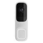 Ajax DoorBell I&scaron;manusis vaizdo durų skambutis, Baltas &ndash; 4MP AI saugos interkomas