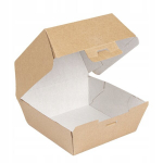 Burgerbox gofruotas kartonas 13 x 12,5 x 9 cm 50 vnt., Burgerbox gofruotas kartonas 13 x 12,5 x 9 cm 50 vnt.