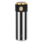 Ambition termo puodelis Ribs 350 ml, baltas/juodas