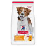 Hill's Sience Plan Light Medium Adult ėdalas &scaron;unims su vi&scaron;tiena, 14 kg