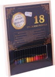 Craft sensations spalvoti pie&scaron;tukai medinėje dėžutėje, 18 spalvų