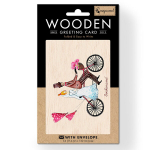 Medinis atvirukas Cozywood Dviese dviračiu