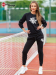 Moteri&scaron;kas juodas sportinis komplektas Vytis