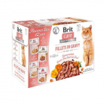 Brit Care Cat bandomasis komplektas suaugusioms katėms, 12 x 85 g