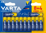 Varta &scaron;arminiai elementai AA Longlife Power (12 vnt)
