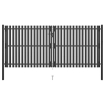 Sodo vartai, antracito spalvos, 4x2m, plienas