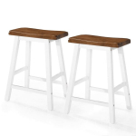 Baro taburetės 60x45x23 cm balta - ruda