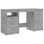 Ra&scaron;omasis stalas, 140x50x76cm, pilkas