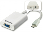 Konverteris Sandberg HDMI - VGA (+ Audio)