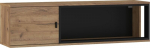 Pakabinama lentyna Meblocross Vegas, 33x120x32 cm, juoda/ruda
