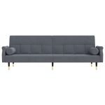 Sofa-lova su pagalvėlėmis vidaXL, pilka